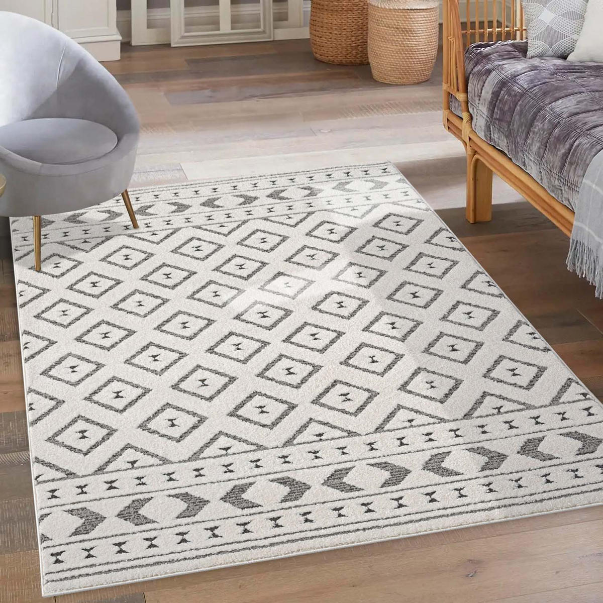KURZFLOR-TEPPICH Lounge 9999 Grau 160x230 cm - Grau, Textil (160/230cm) - carpet city