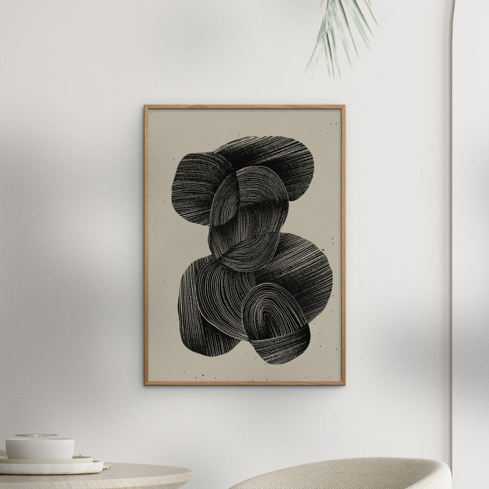 POSTER Treechild - Straw No.2 - Schwarz, Papier (70/100/0.1cm) - Poster&Frame