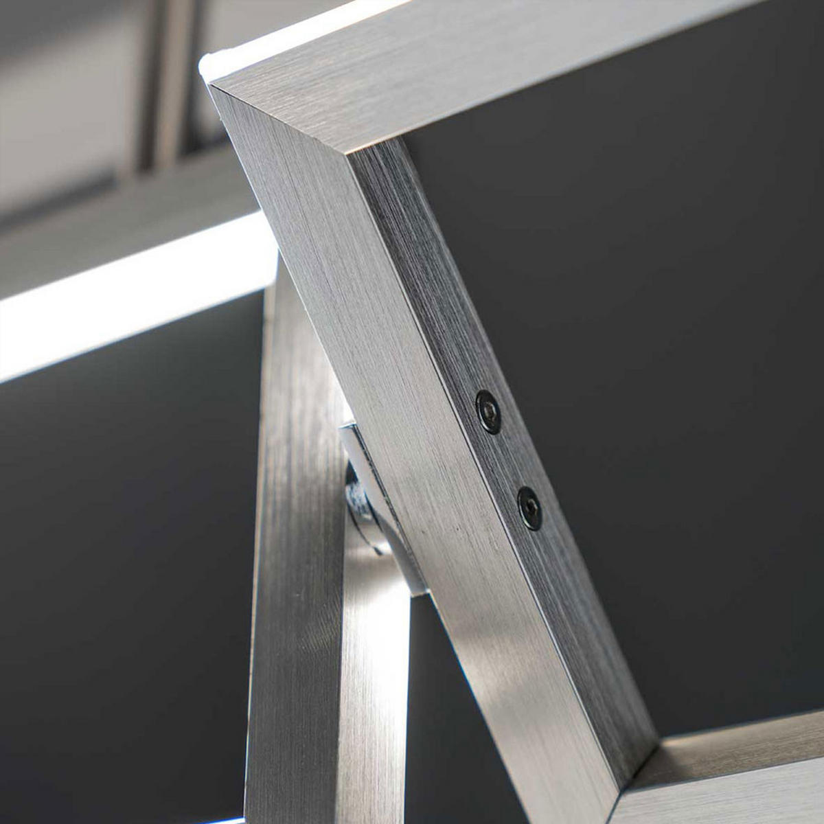 LED DECKENLEUCHTE Alu Silber Beweglich - Silberfarben, Metall (81.5/12/21cm) - Wofi