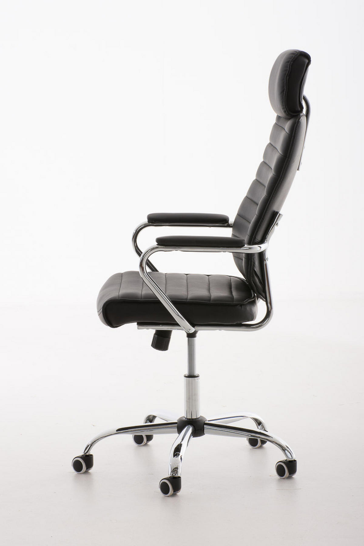 BÜROSTUHL Rako, Schwarz - Schwarz, Textil/Metall (60/128/67cm) - TPFLiving