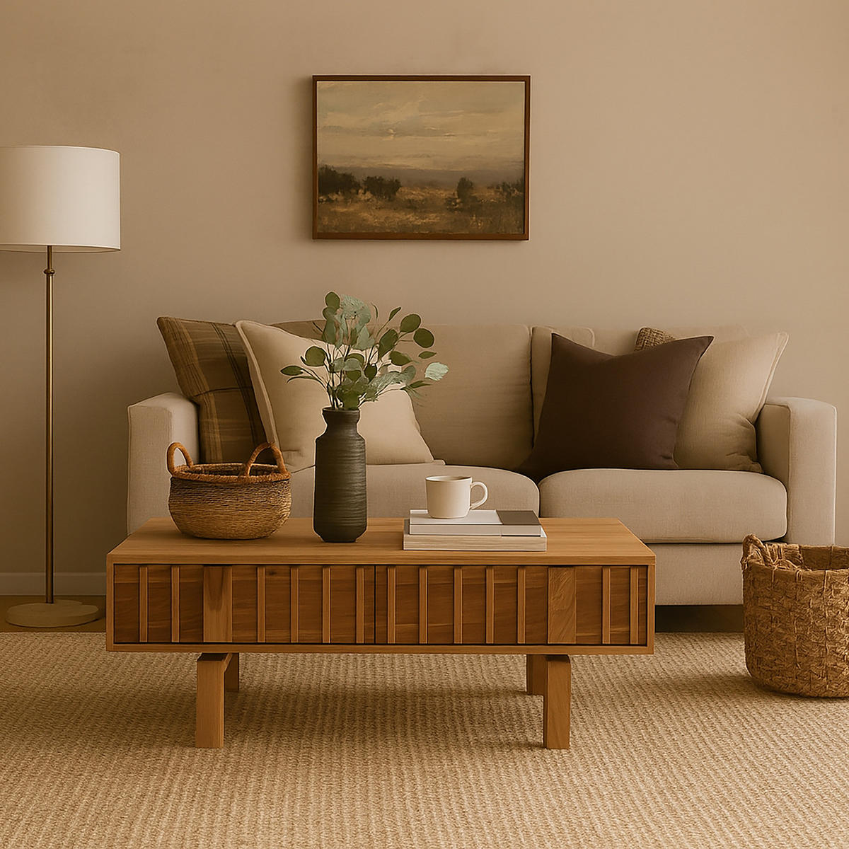 MASSIVER COUCHTISCH - Akazie - Akaziefarben, Akazienholz/Holz (60/110/40cm) - home24