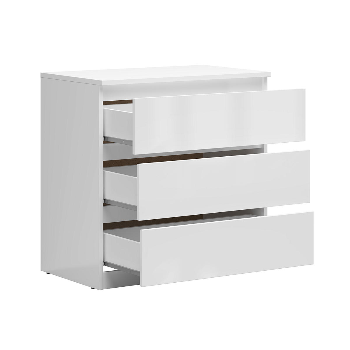 KOMMODE Edwin Weiß - Weiß, Holzwerkstoff (75/75/45cm) - Petits-meubles