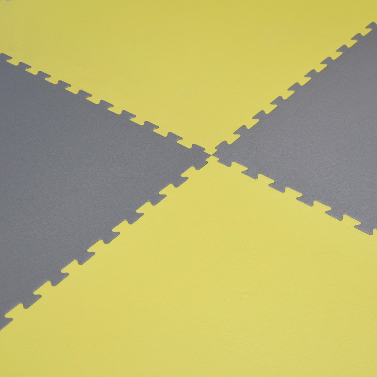PUZZLEMATTE 90x90x2 cm, Gelb - Gelb, Kunststoff (90/90cm) - eyepower