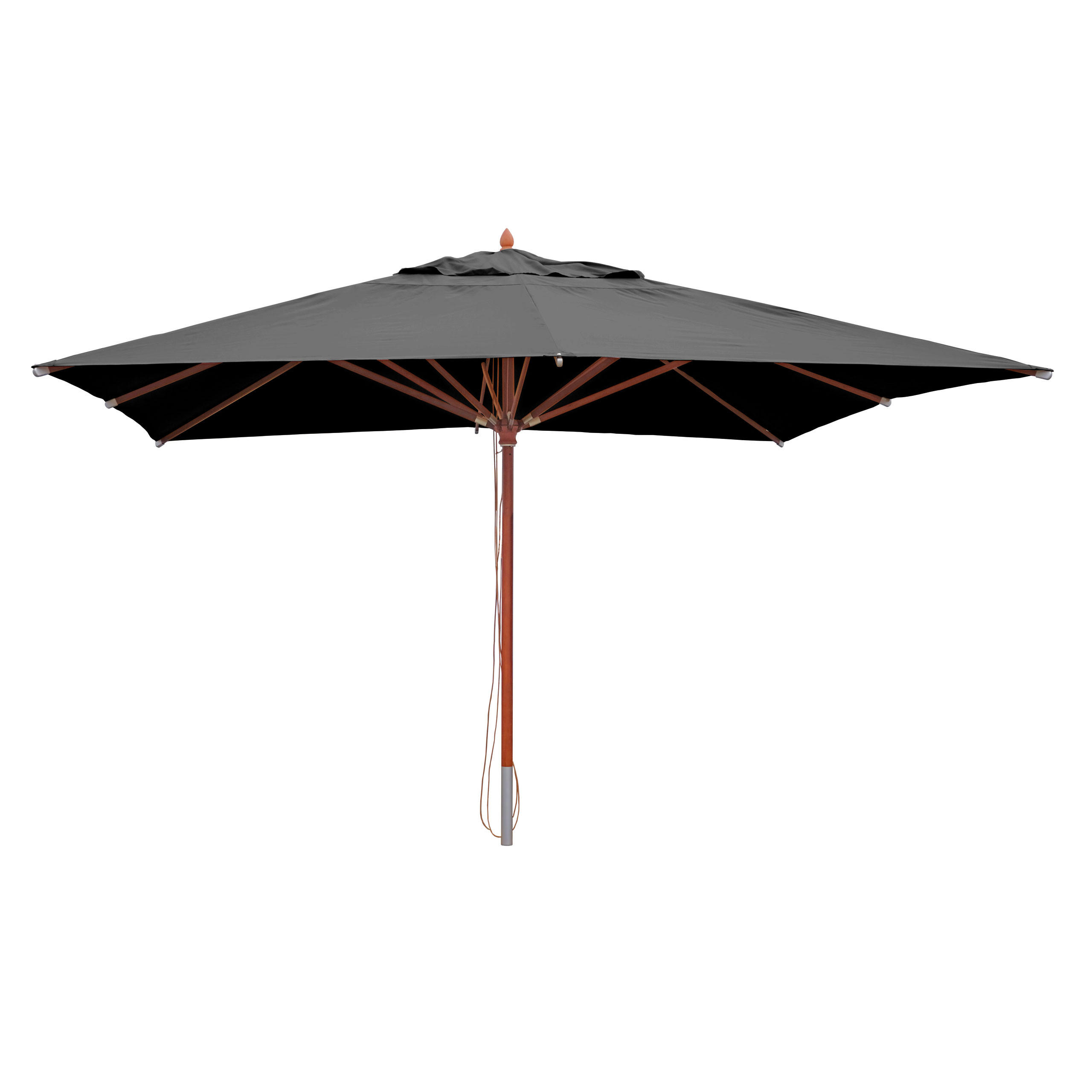 GASTRONOMIE SONNENSCHIRM Anthrazit - Anthrazit, Holz (400/400cm) - MCW