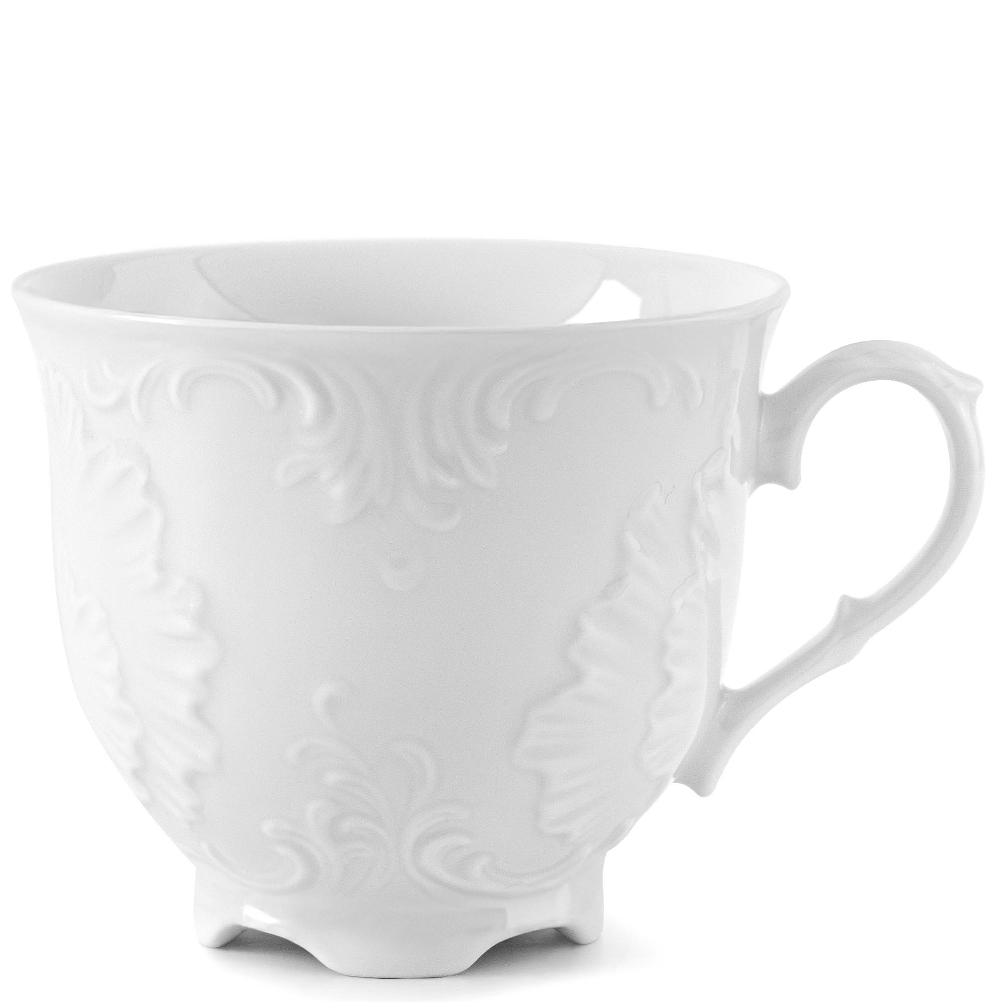 KAFFEESERVICE Cmielow Rococo 21-tlg - Weiß, Keramik (25/2/25cm) - KONSIMO®