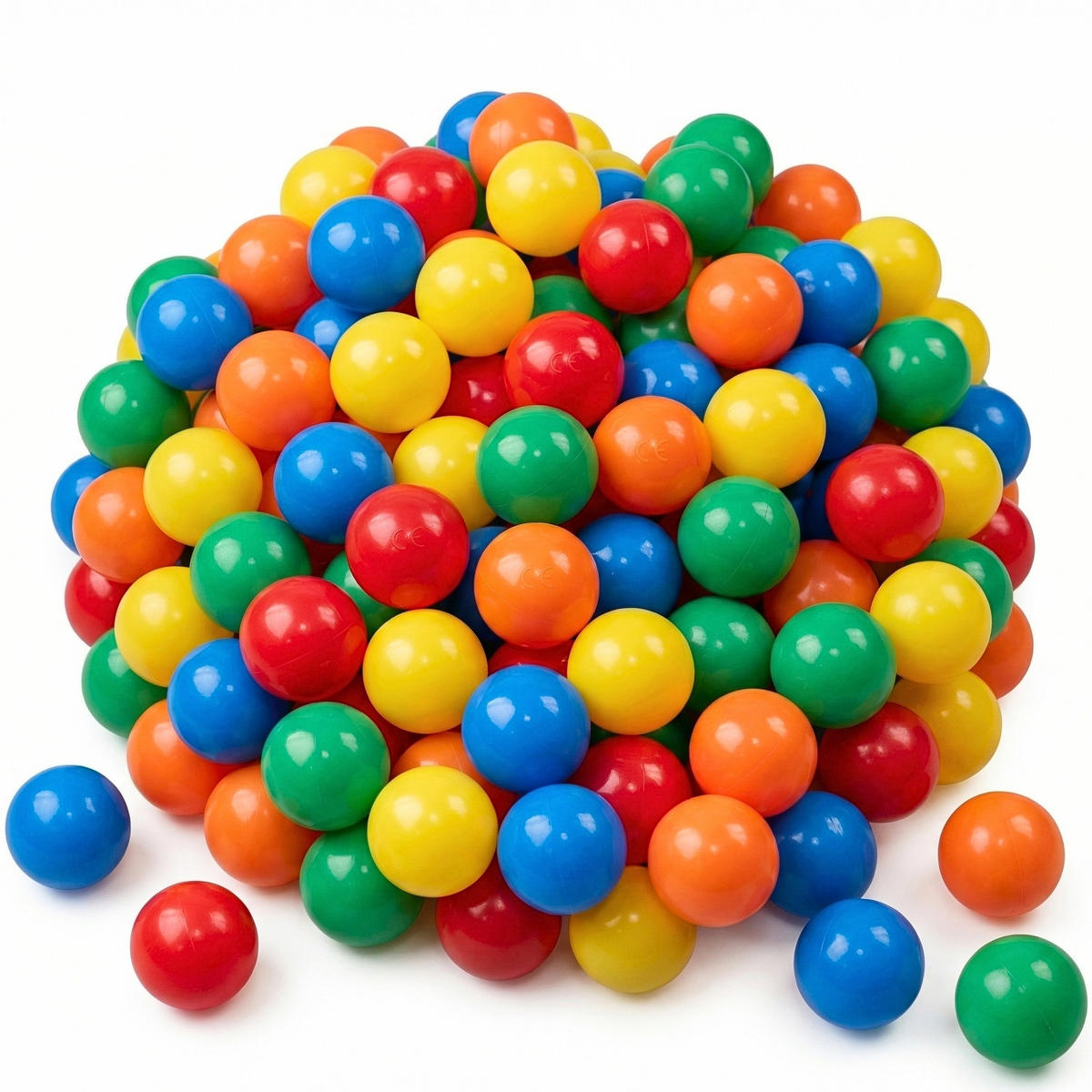 BÄLLEBAD-BÄLLE 300 Stück, bunt, 5,5 cm - Multicolor, Kunststoff (5.5/5.5/5.5cm) - Littletom