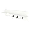 WANDGARDEROBE Hammarö - Weiß, Holzwerkstoff (80/18/13cm) - [en.casa]