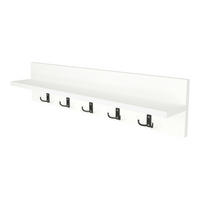 WANDGARDEROBE Hammarö - Weiß, Holzwerkstoff (80/18/13cm) - [en.casa]