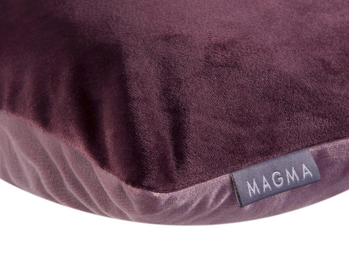 KISSENHÜLLE Samt Uni - Weinrot, Textil (40/40cm) - Magma Heimtexx