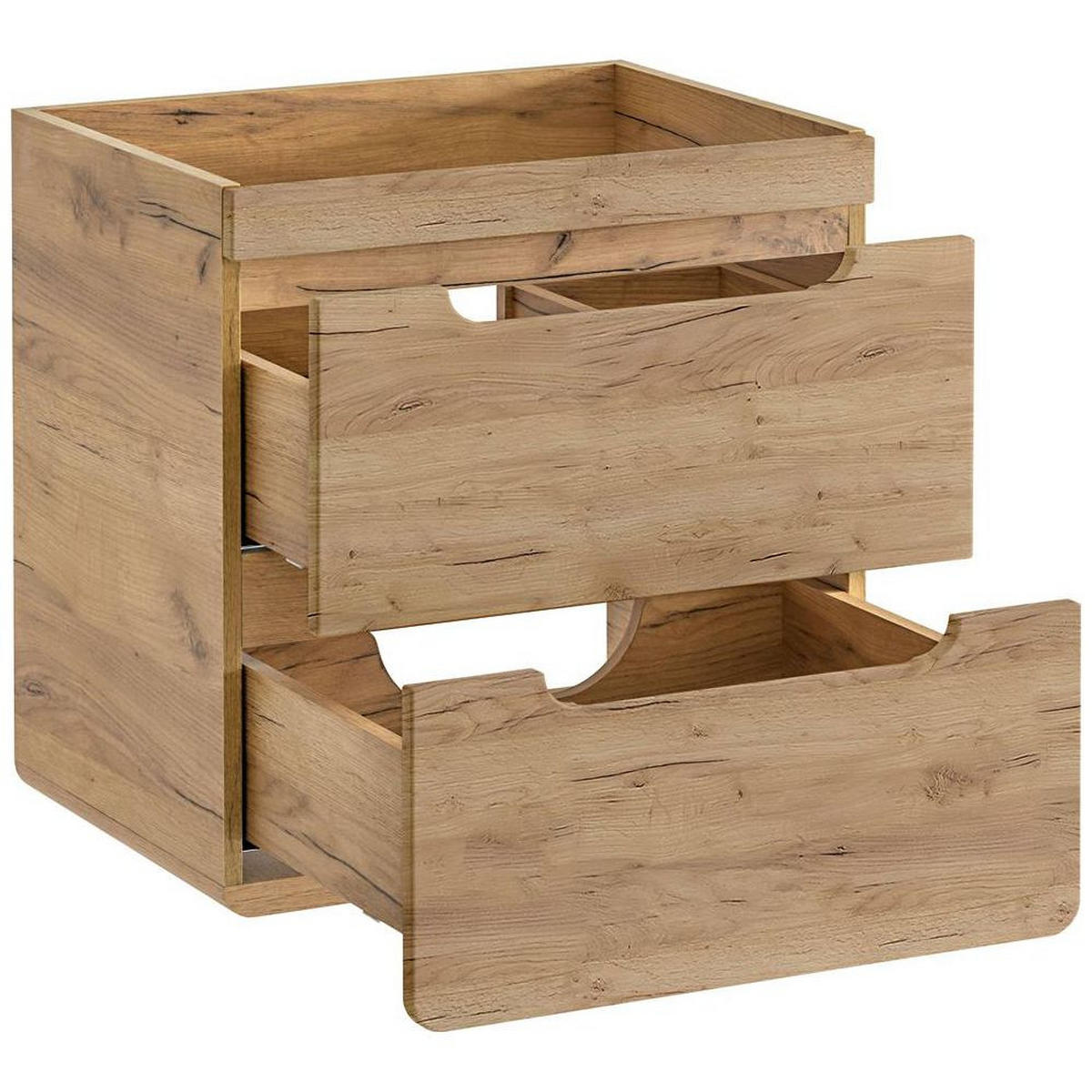 WASCHBECKENSCHRANK Luton-56 - Braun, Holzwerkstoff (81/76/46cm) - Lomado