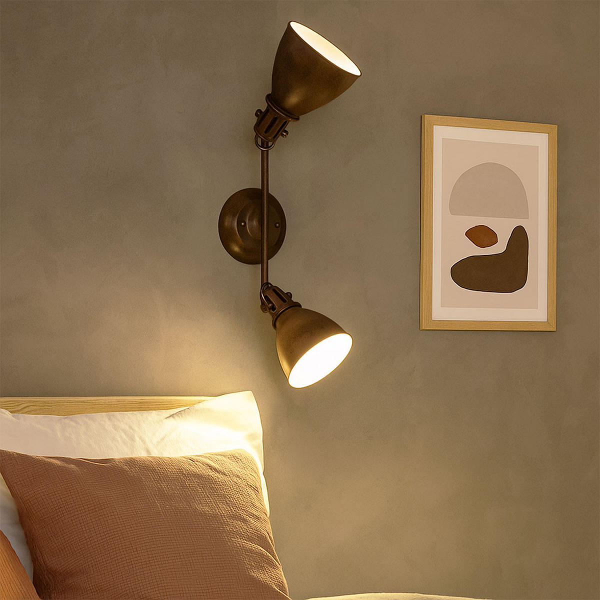 DECKENLEUCHTE Metall Rostfarben Braun - Braun, Metall (45/15/21cm) - Globo Lighting