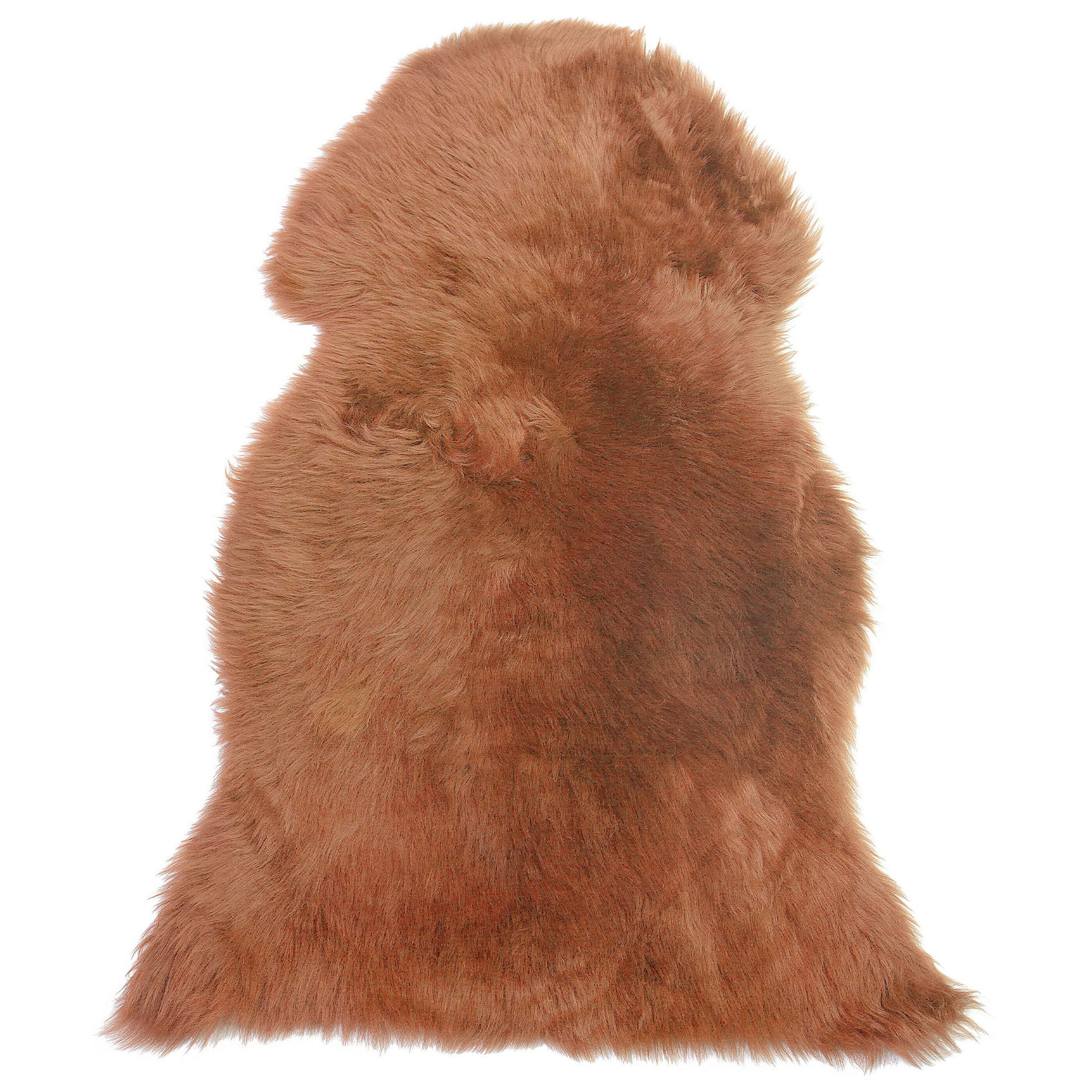SHAGGY-SCHAFFELL Uluru 100/110/65 cm - Braun, Fell (65/100cm) - Beliani