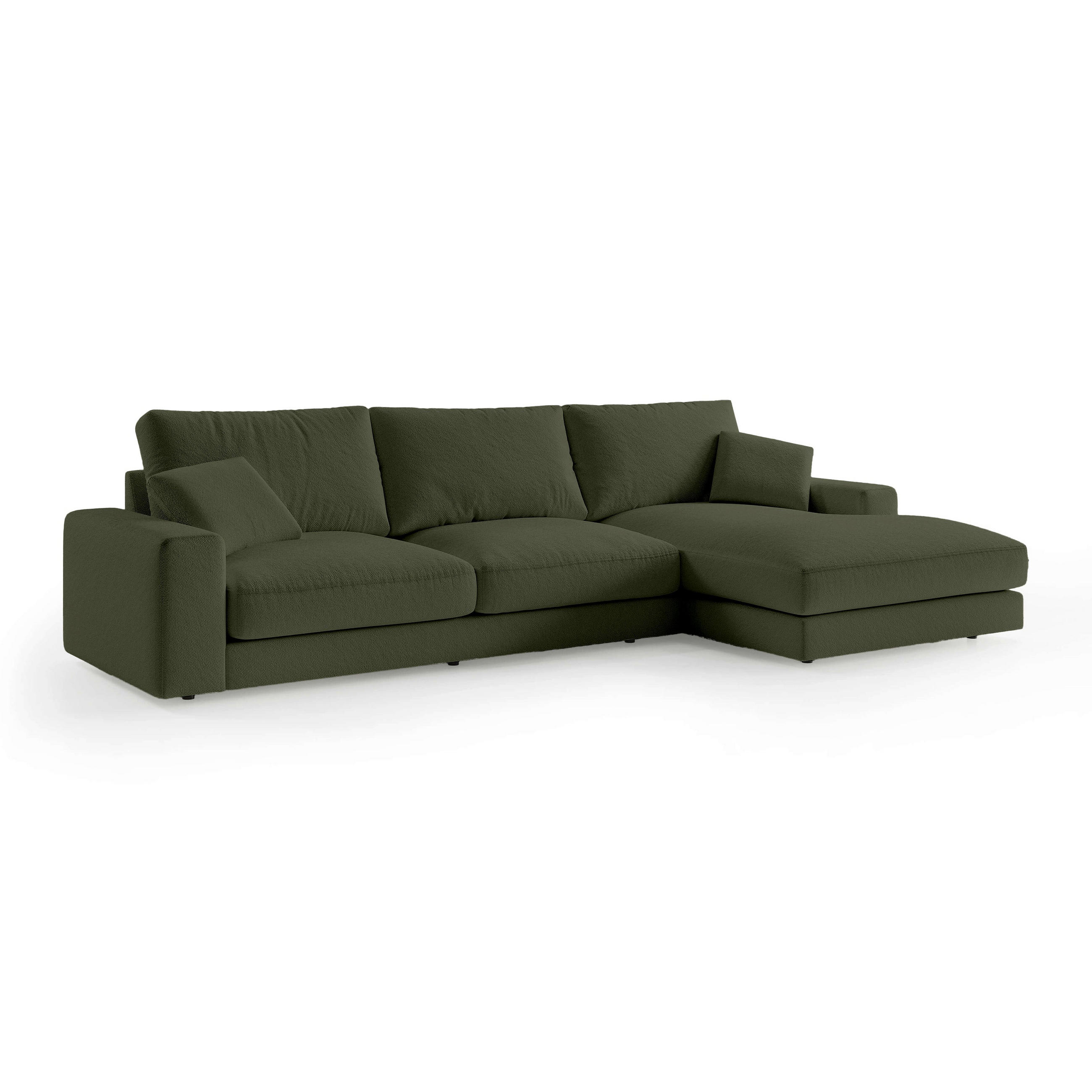 Pillovely Ecksofa Grün 332x92x169 cm