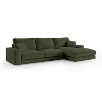 ECKSOFA Harvesty Grün - Grün, Textil (332/92/169cm) - Pillovely