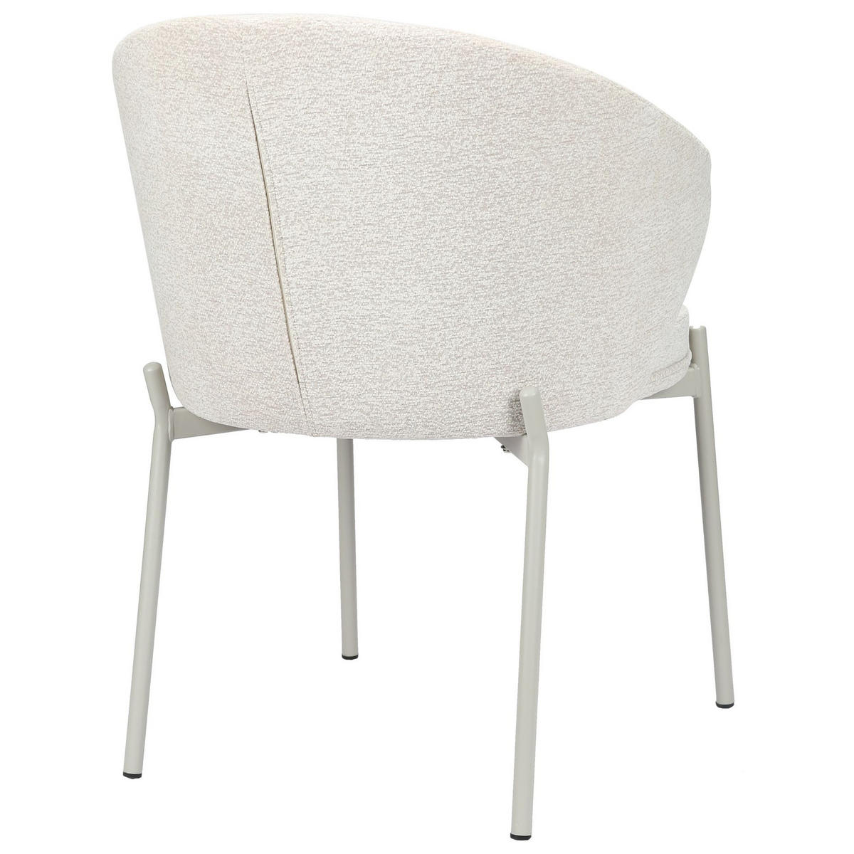 POLSTERSTUHL Atisly Hellbeige - Ecru/Beige, Textil/Metall (57.5/76.5/56cm) - Selsey