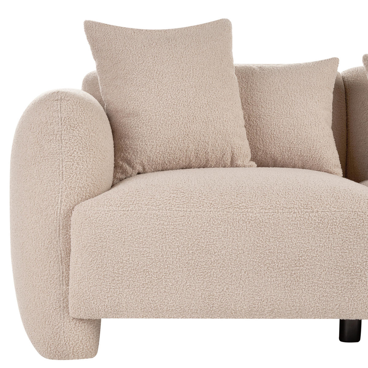 POHOVKA 3-místná Bouclé Béžová Ekenes - béžová, textil (182/72/90cm) - Beliani
