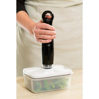 VAKUUMBEHÄLTER 2er-Set - Weiß, Kunststoff (21/10/15cm)