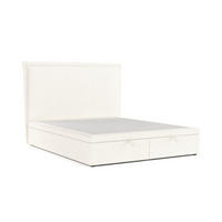 POLSTERBETT Eliot mit Stauraum 120/200 cm Creme im Alta Stoff - Creme/Schwarz, Holz/Holzwerkstoff (120/200cm) - AltaBeds