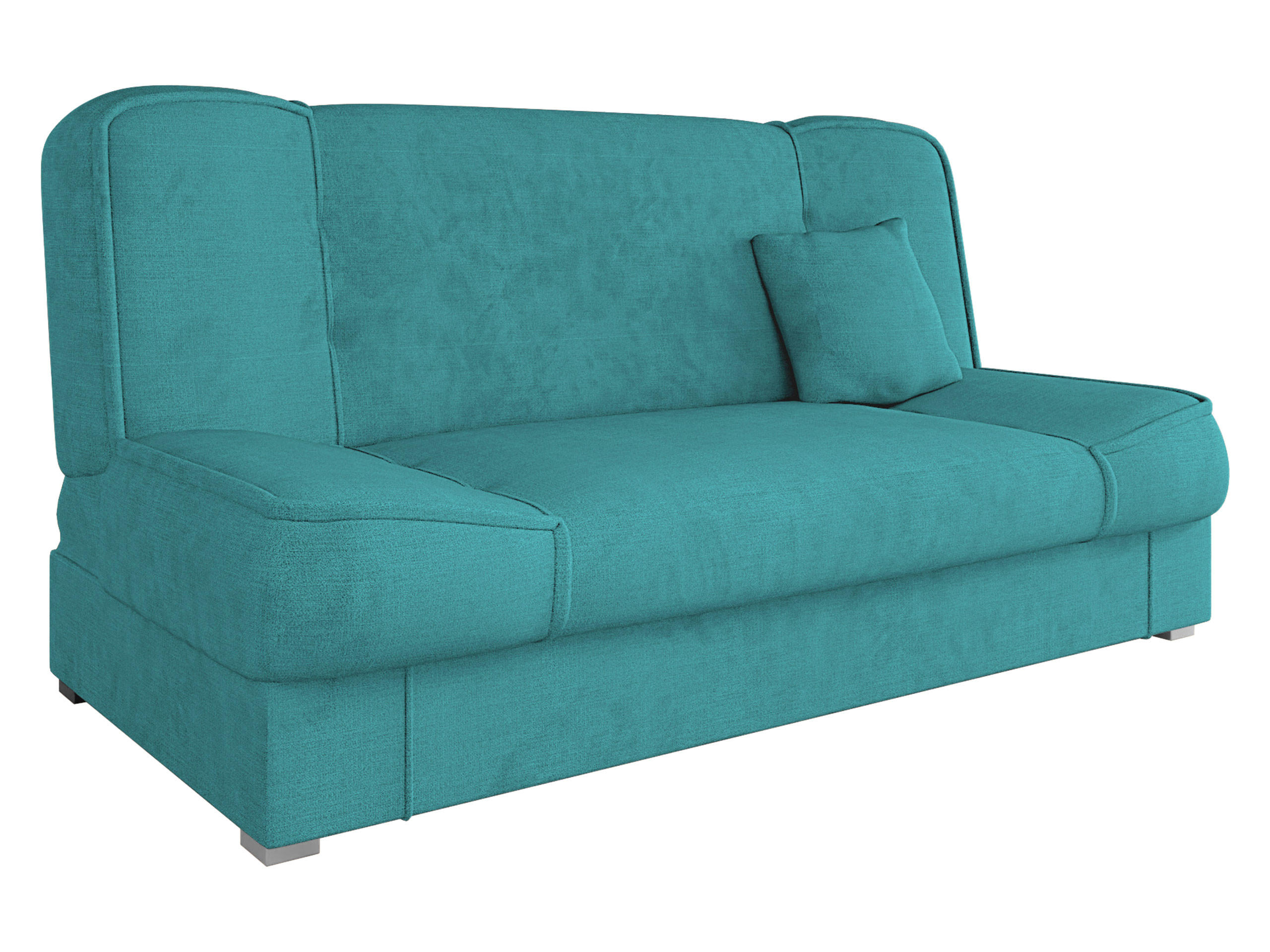 SCHLAFSOFA Gabi - Silberfarben/Hellblau, Holz/Kunststoff (175/80/80cm) - MIRJAN24