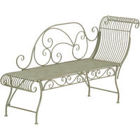 GARTENLIEGE Metall antik-grün - Grün, Metall (156/78/46cm) - CLP