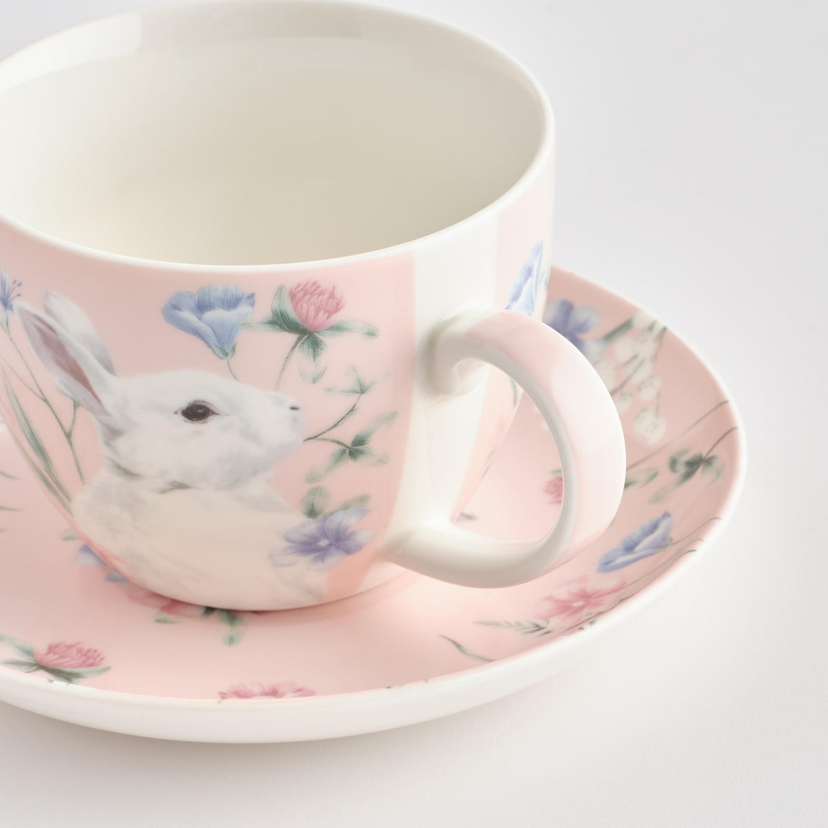 TASSE MIT UNTERTASSE Kirossi - Hellrosa, Keramik (0.41L) - home&you