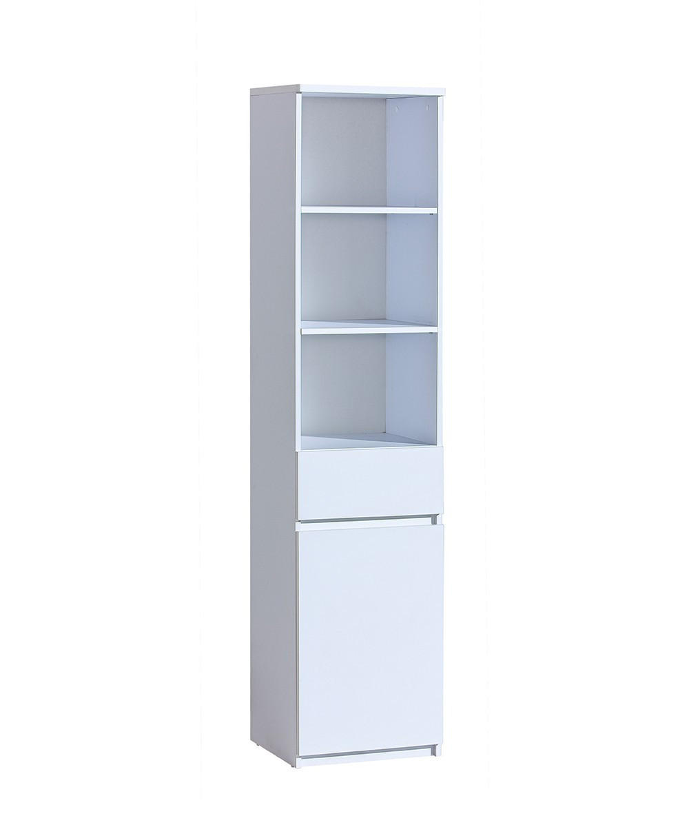 BÜCHERREGAL KRYOS 45/195,2/40 cm Wohnzimmerregal Hochschrank Regal Weiß - Weiß, Holzwerkstoff (45/195.2/40cm) - MASSENO