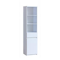 BÜCHERREGAL KRYOS 45/195,2/40 cm Wohnzimmerregal Hochschrank Regal Weiß - Weiß, Holzwerkstoff (45/195.2/40cm) - MASSENO