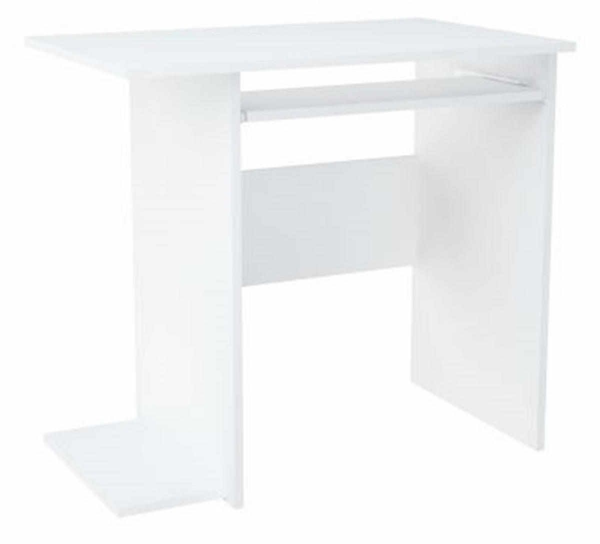 SCHREIBTISCH B5 Weiß 80/50/74 cm - Weiß, Holzwerkstoff (50/80/74cm) - Matkam Möbel