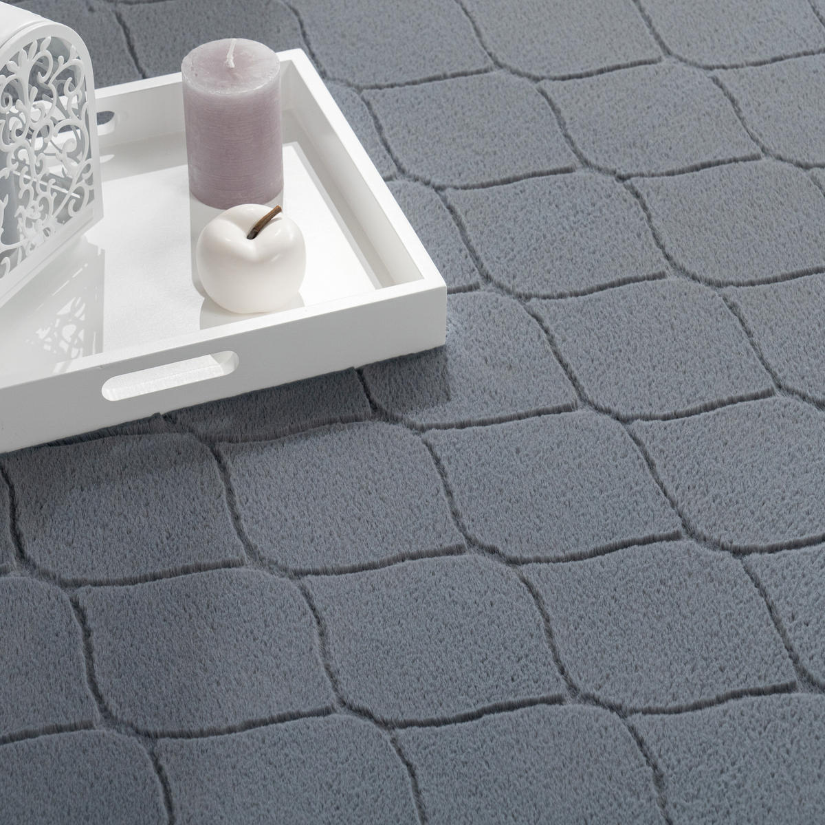 KURZFLORTEPPICH 240/340 cm Lelystad 522 - Anthrazit, Textil (240/340cm) - Paco Home