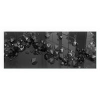 GLASPLATTE für Kamin 125x50 cm - Schwarz, Glas (125/50/0.4cm) - TULUP