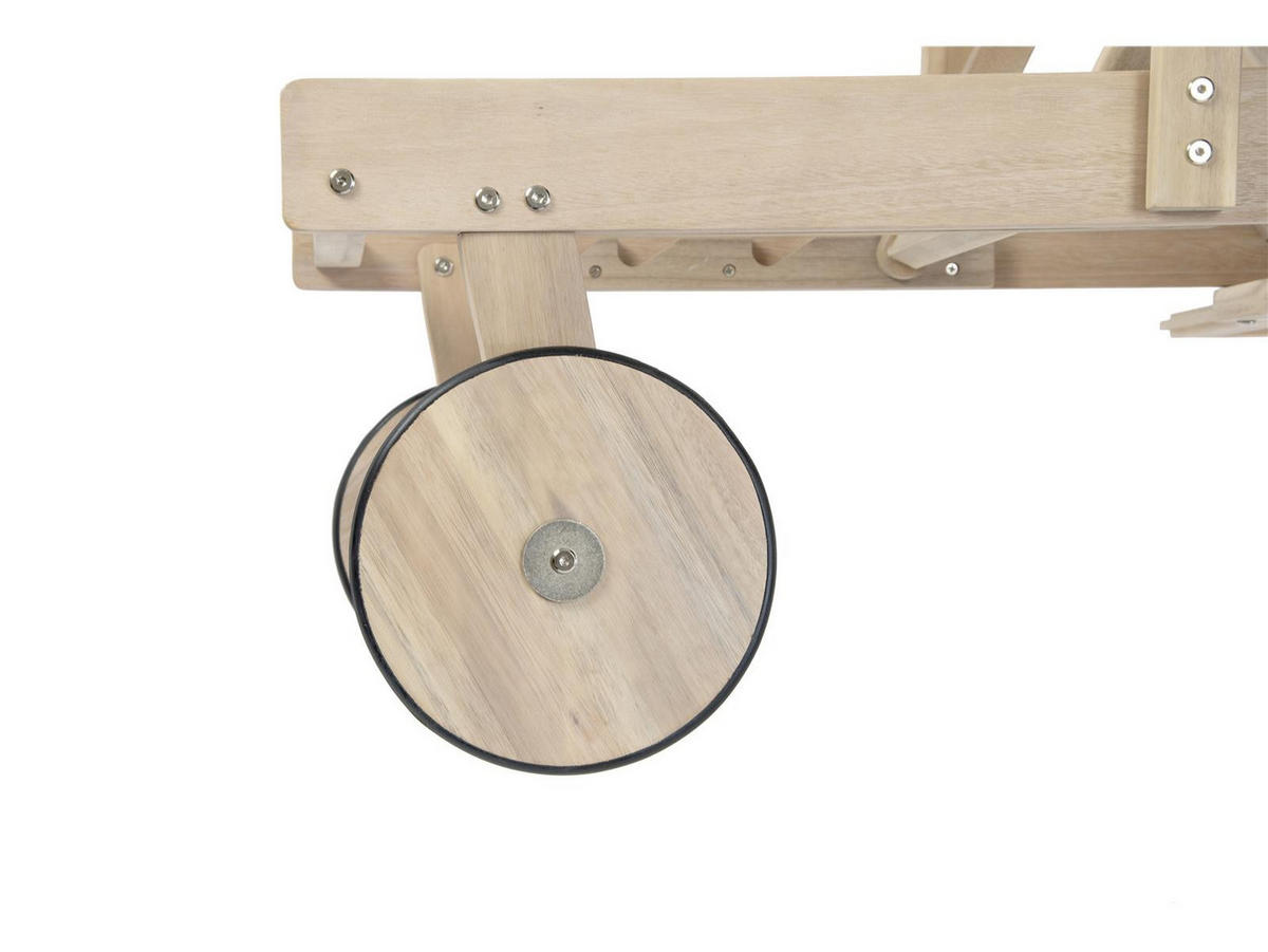 GARTENLIEGE St. Tropez Akazienholz FSC 100 - Braun, Holz (69/33/195.5cm) - bellavista - Home & Garden