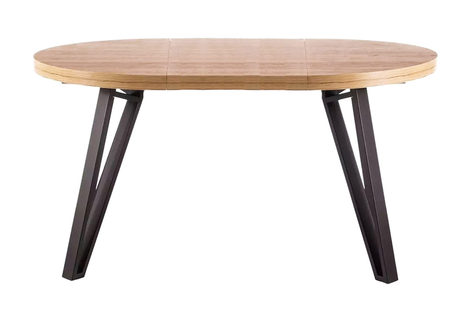 ESSTISCH Galaxy Eiche Artisan / Schwarz 100-168 / 100 / 76cm - Schwarz/Braun, Holz/Holzwerkstoff (100/168/76cm) - Feldmann-Wohnen