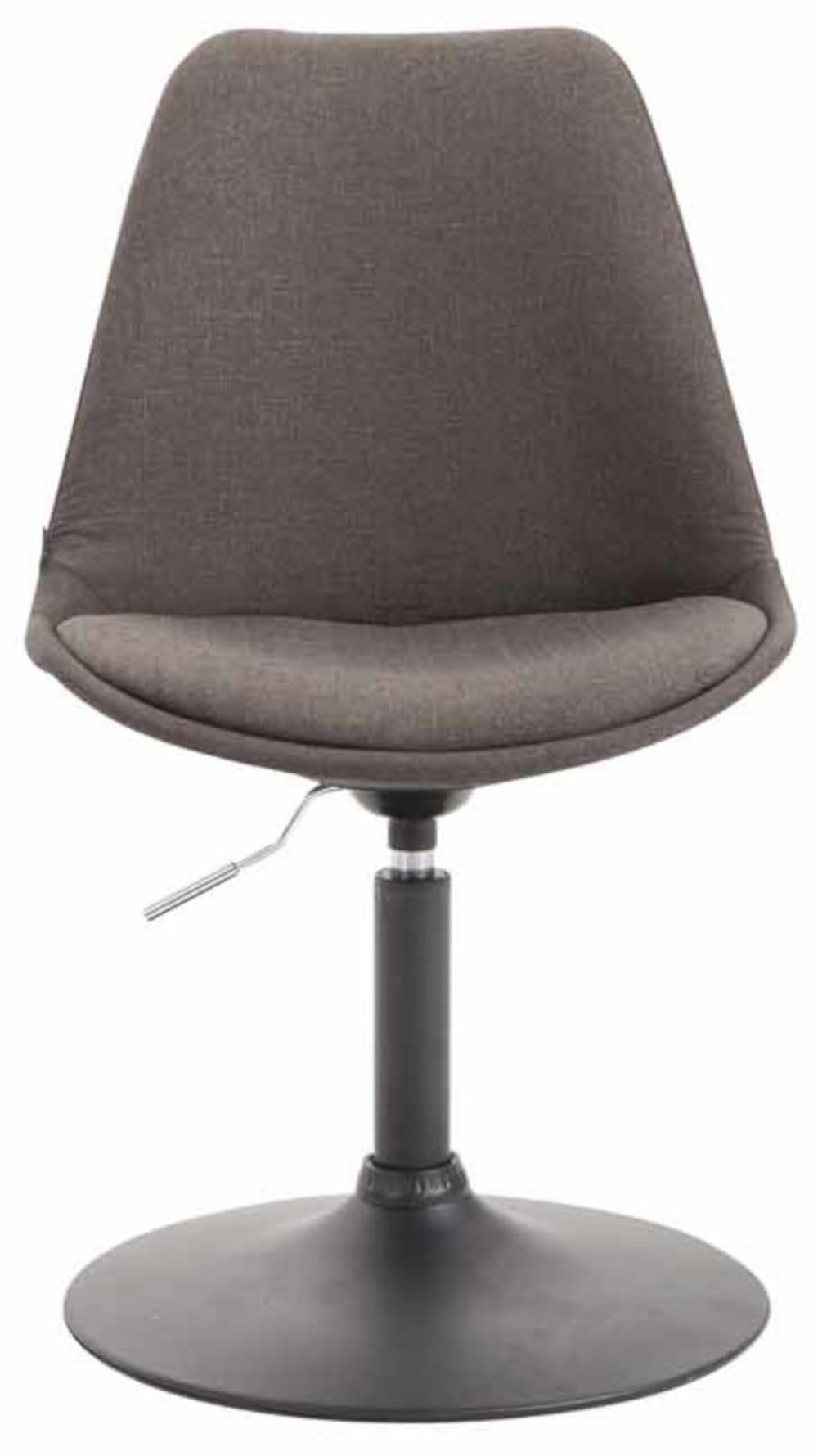 STUHL 4er Set Stoff dunkelgrau - Dunkelgrau/Schwarz, Textil/Metall (48/76/57cm) - CLP