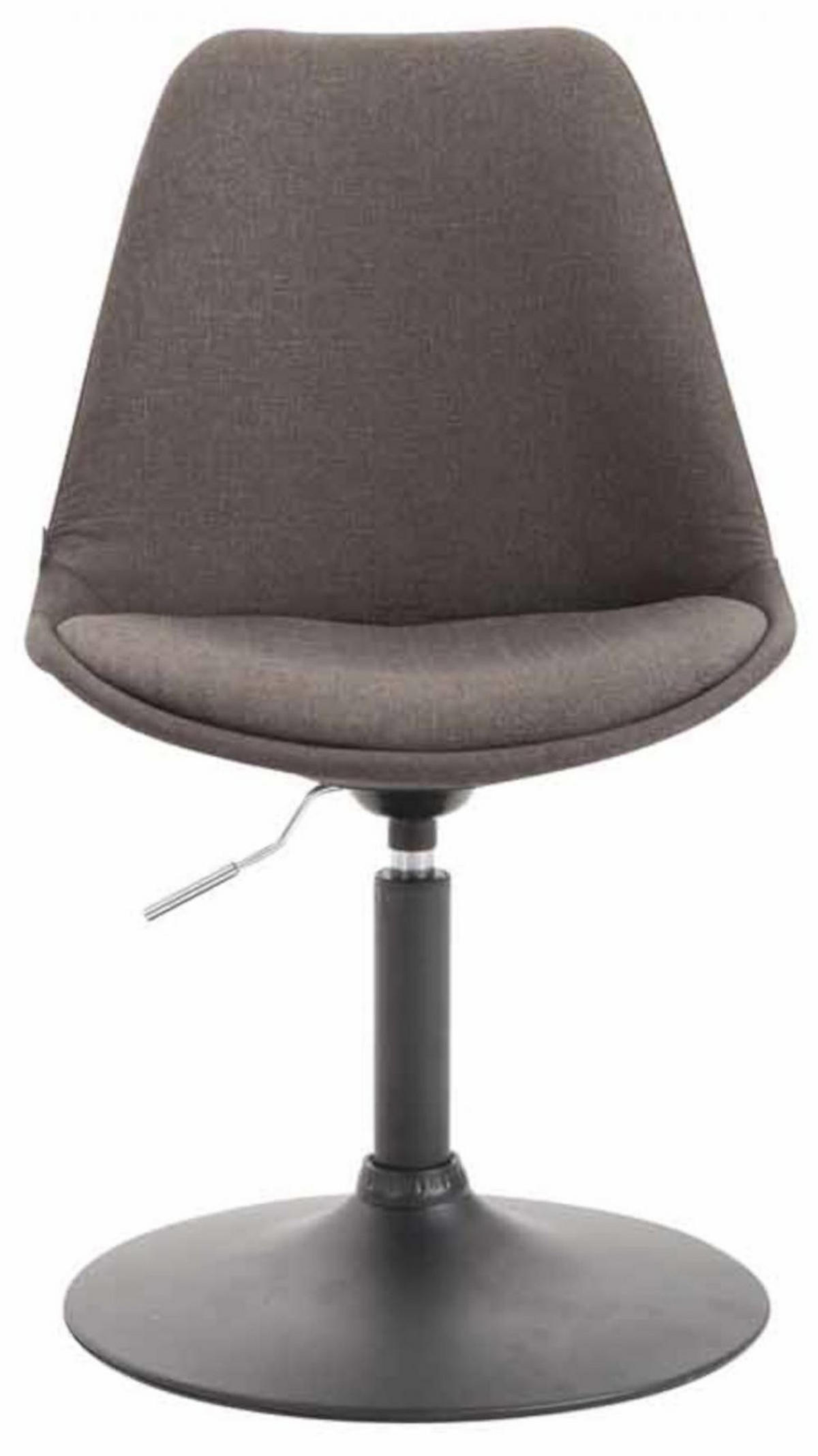 STUHL 4er Set Stoff dunkelgrau - Dunkelgrau/Schwarz, Textil/Metall (48/76/57cm) - CLP