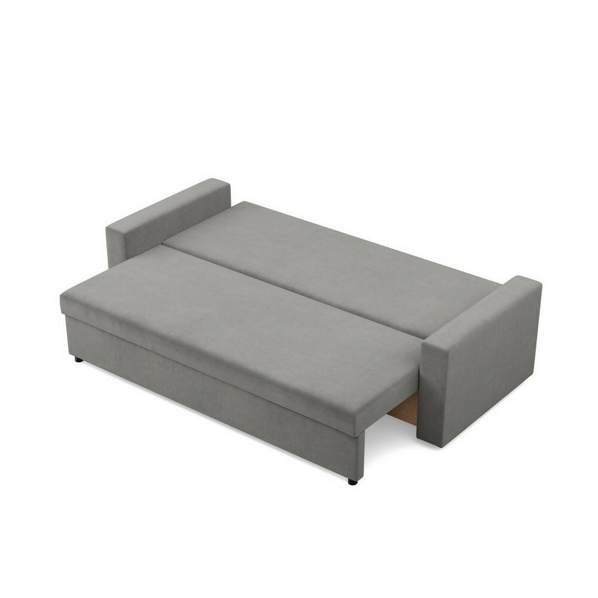 SOFA Neo mit gerader Armlehnen hellgrau - Hellgrau, Textil (220/92/92cm) - SIMKAM Furniture
