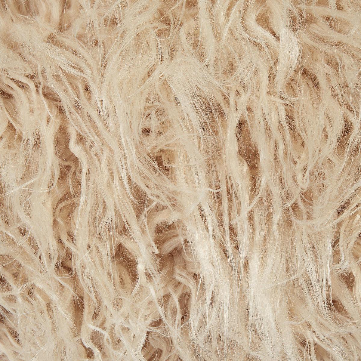 POUF Beige Mukki - Beige, Kunststoff (50/30/50cm) - Beliani