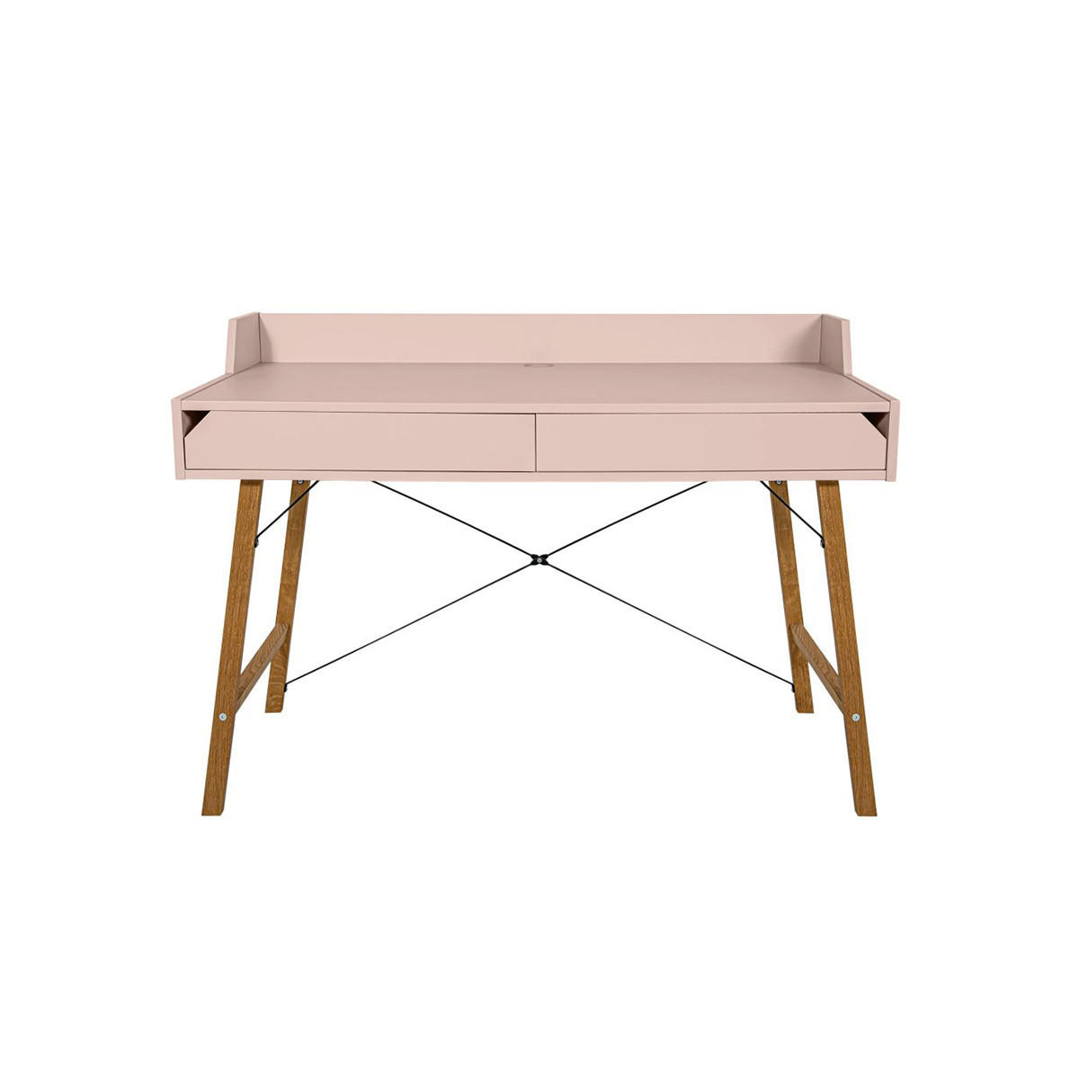 SCHREIBTISCH Lotta Rose - Pink, Holzwerkstoff (60/120/86cm) - Petits-meubles