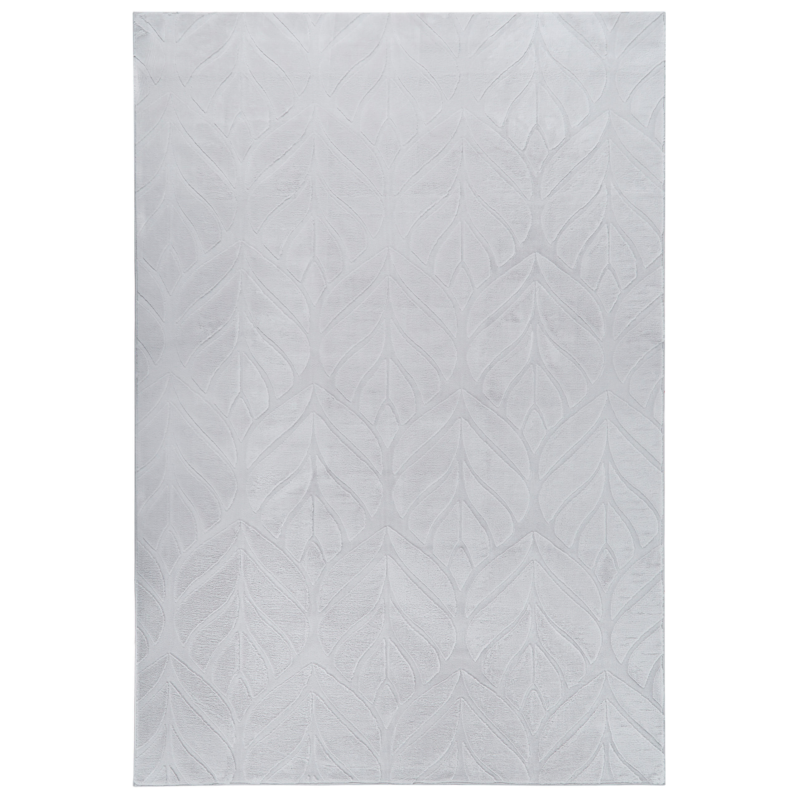 KUNSTFELLTEPPICH Hellgrau 160/230 cm Mitchell - Hellgrau/Grau, Kunststoff (160/230cm) - Beliani