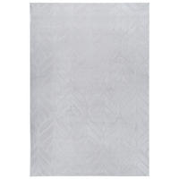 KUNSTFELLTEPPICH Hellgrau 160/230 cm Mitchell - Hellgrau/Grau, Kunststoff (160/230cm) - Beliani