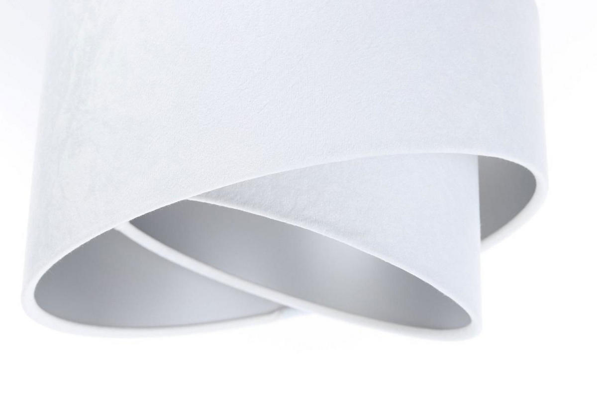 HÄNGELEUCHTE Silber 30/18 cm - Weiß, Kunststoff (30/0.3/18cm) - ONZENO