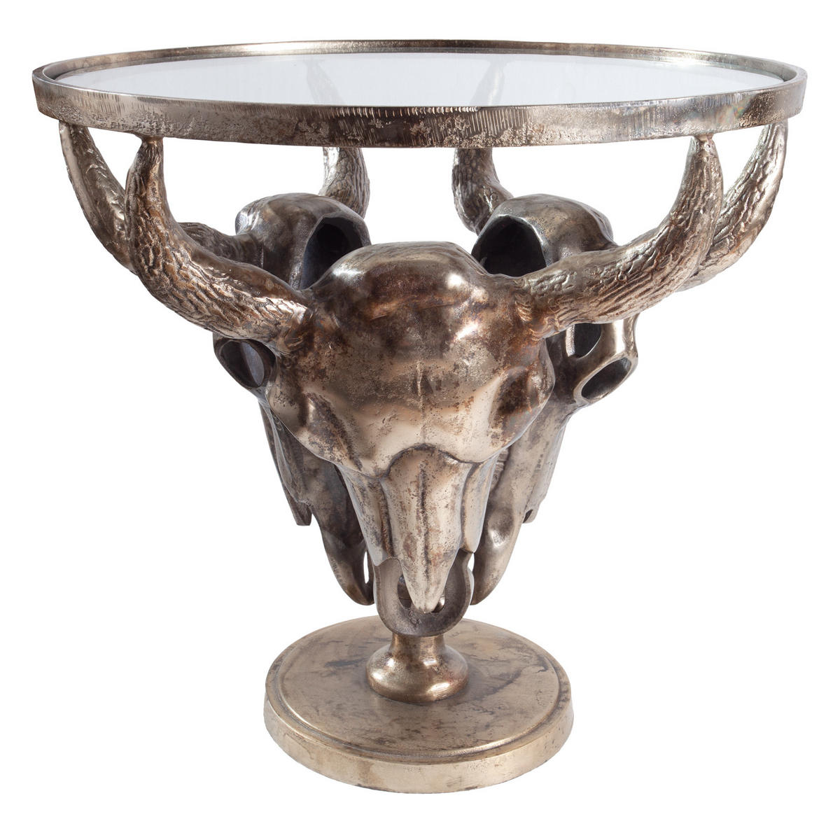 COUCHTISCH MATADOR rechteckig Bronze 56cm - Schwarz/Bronzefarben, Metall (56/56/53cm) - riess-ambiente