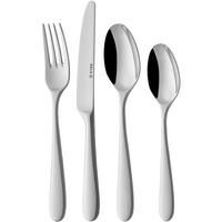 BESTECKSET Nordica - 18/10 Edelstahl - 24-teilig / 6 Personen - Silberfarben, Metall - Sola