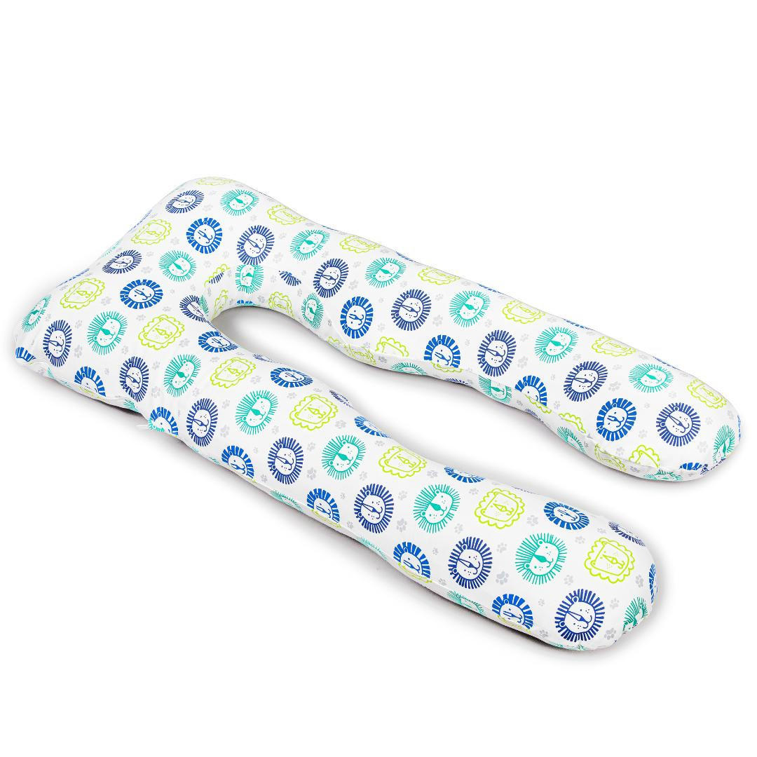 ERSATZBEZUG für das Komfortkissen Kinder in löwe - Blau/Weiß, Textil (60/120cm) - KomfortKissen