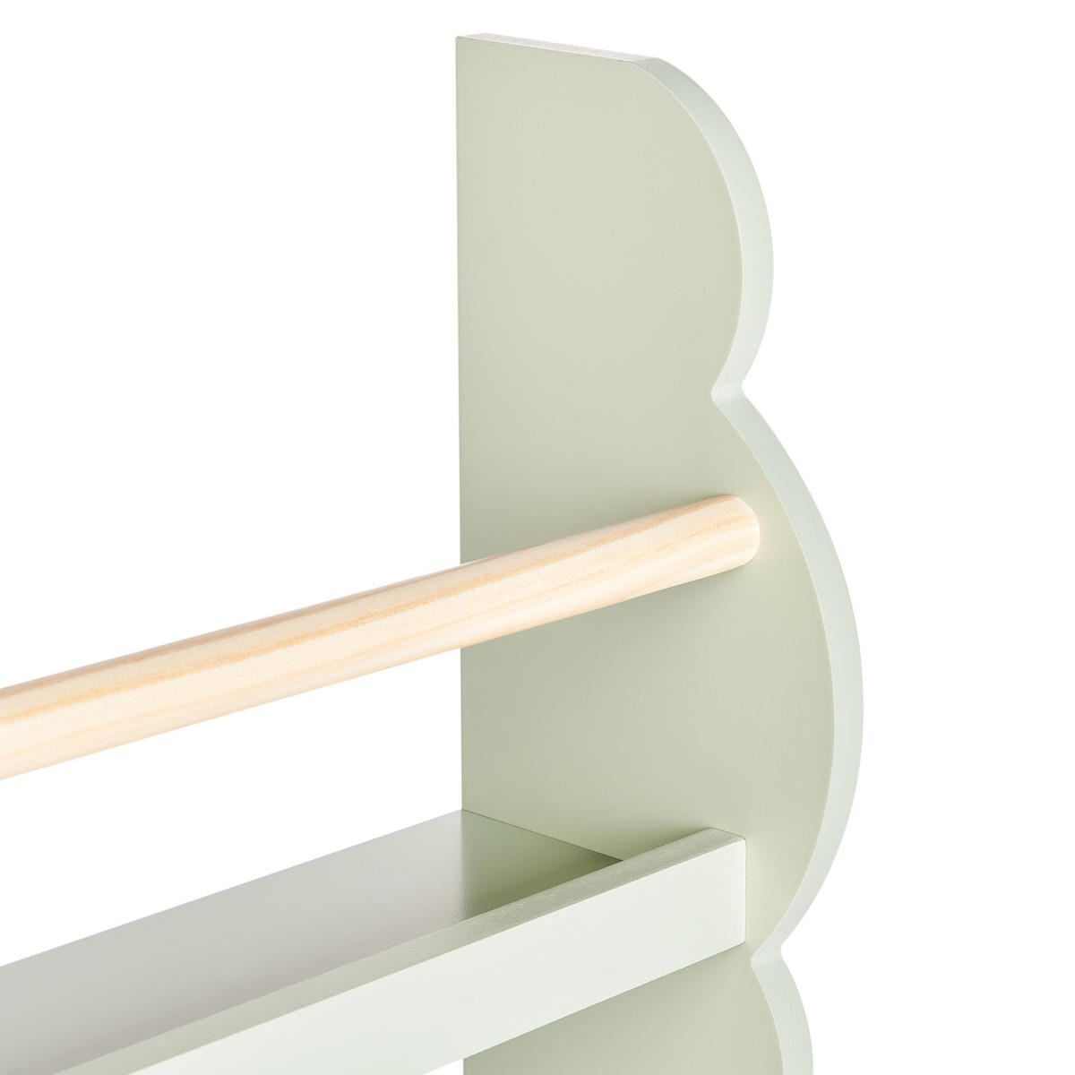 RAFT DE PERETE 80 cm verde deschis Rigolet - verde deschis, compozit lemnos (43/80/14cm) - Beliani