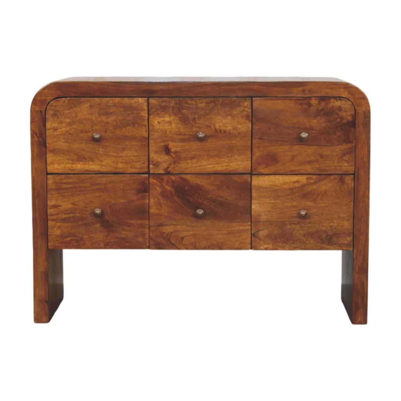 Artisan Furniture KOMODA Povrchová úprava v barvě Rich Velvet Mocha, 3 zásuvky, tmavě hnědá