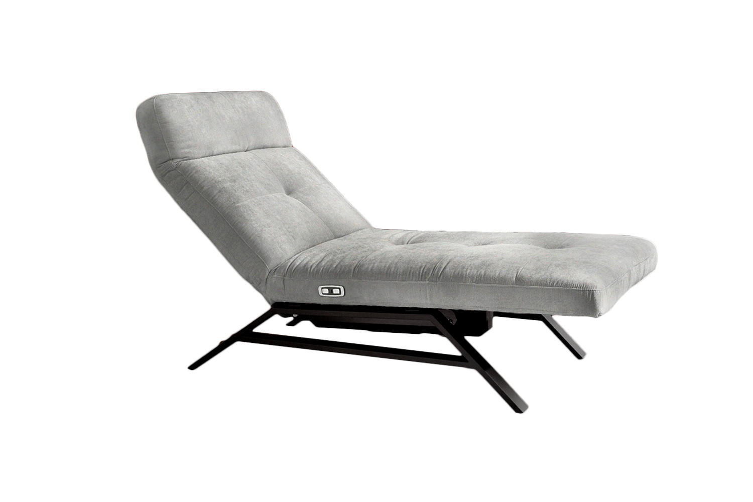 LIEGE AMERIVA Silber Velvet - Silberfarben/Schwarz, Textil (80/110/158cm) - KAWOLA