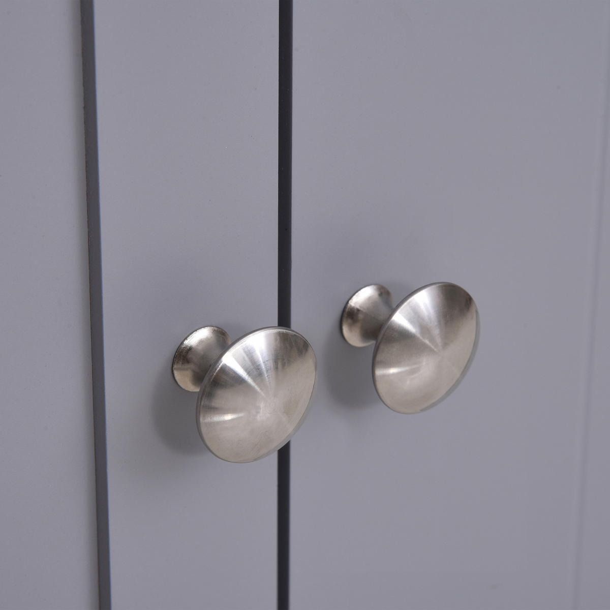 WASCHBECKENUNTERSCHRANK Grau und Weiß 1 Stück - Grau, Kunststoff (60/60/30cm) - GiPP