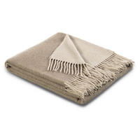 TAGESDECKE Plaid natur-sand 130 x 170cm - Sandfarben, Textil (130/170cm) - Biederlack