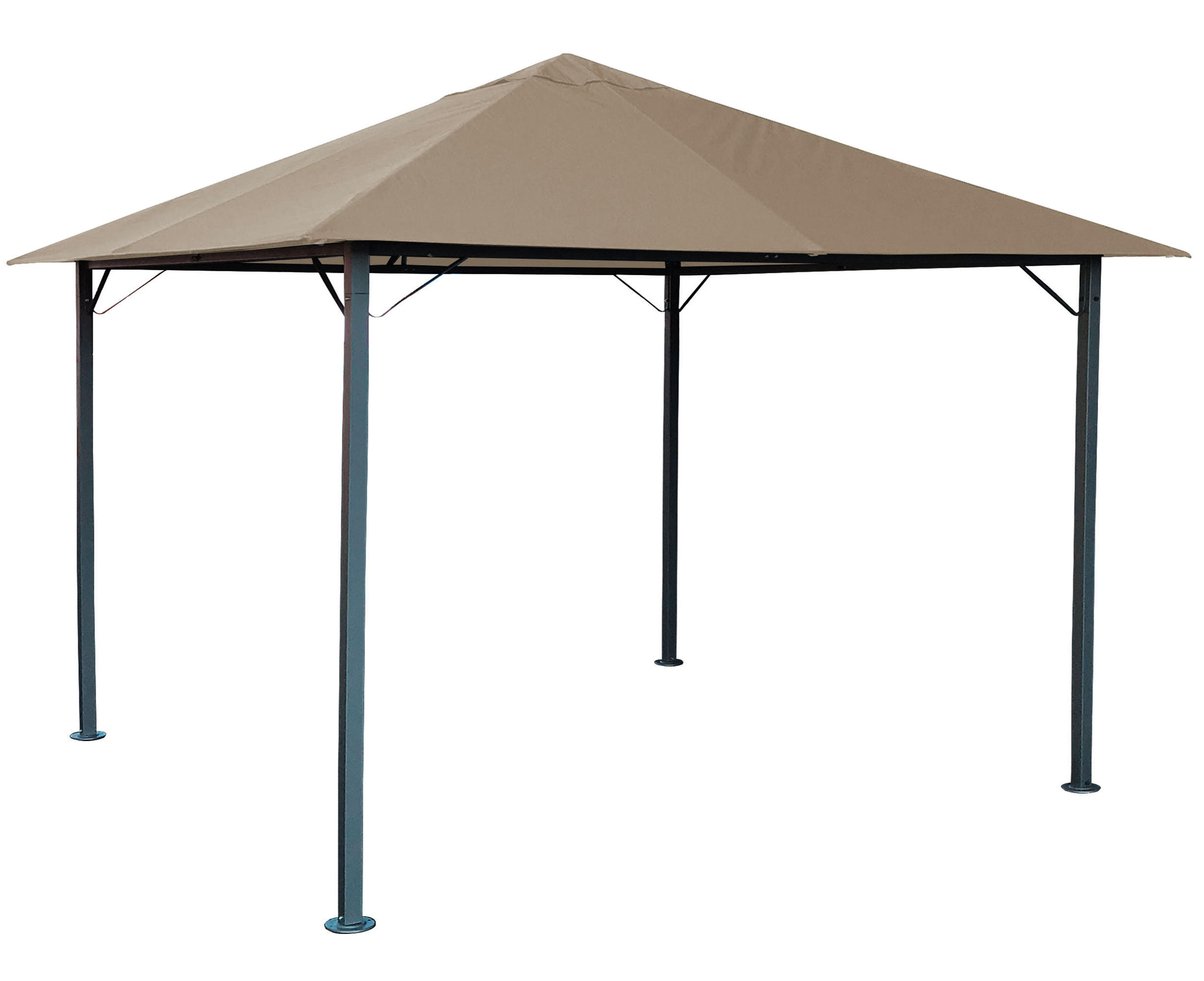 PAVILLON Nizza 3x3m Sand - Beige, Metall (300/261/300cm) - QUICK STAR