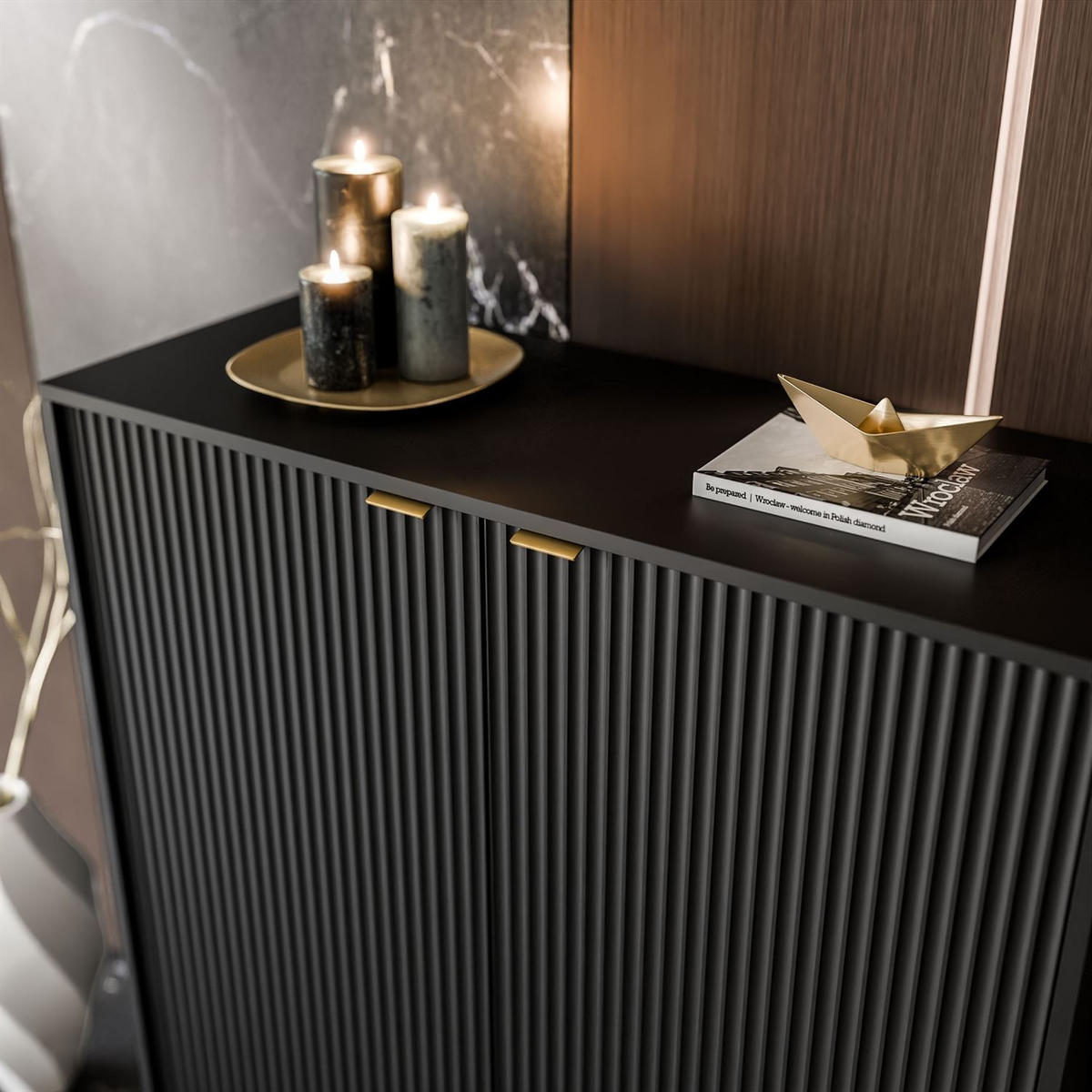 HIGHBOARD CORTADO GOLD K104 ZWEIFLUEGELIG SCHWARZ - Schwarz, Holzwerkstoff (104/125/39cm) - Lookway